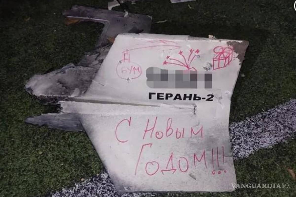 Putin ataca Ucrania con drones marcados con ‘Feliz Año Nuevo’