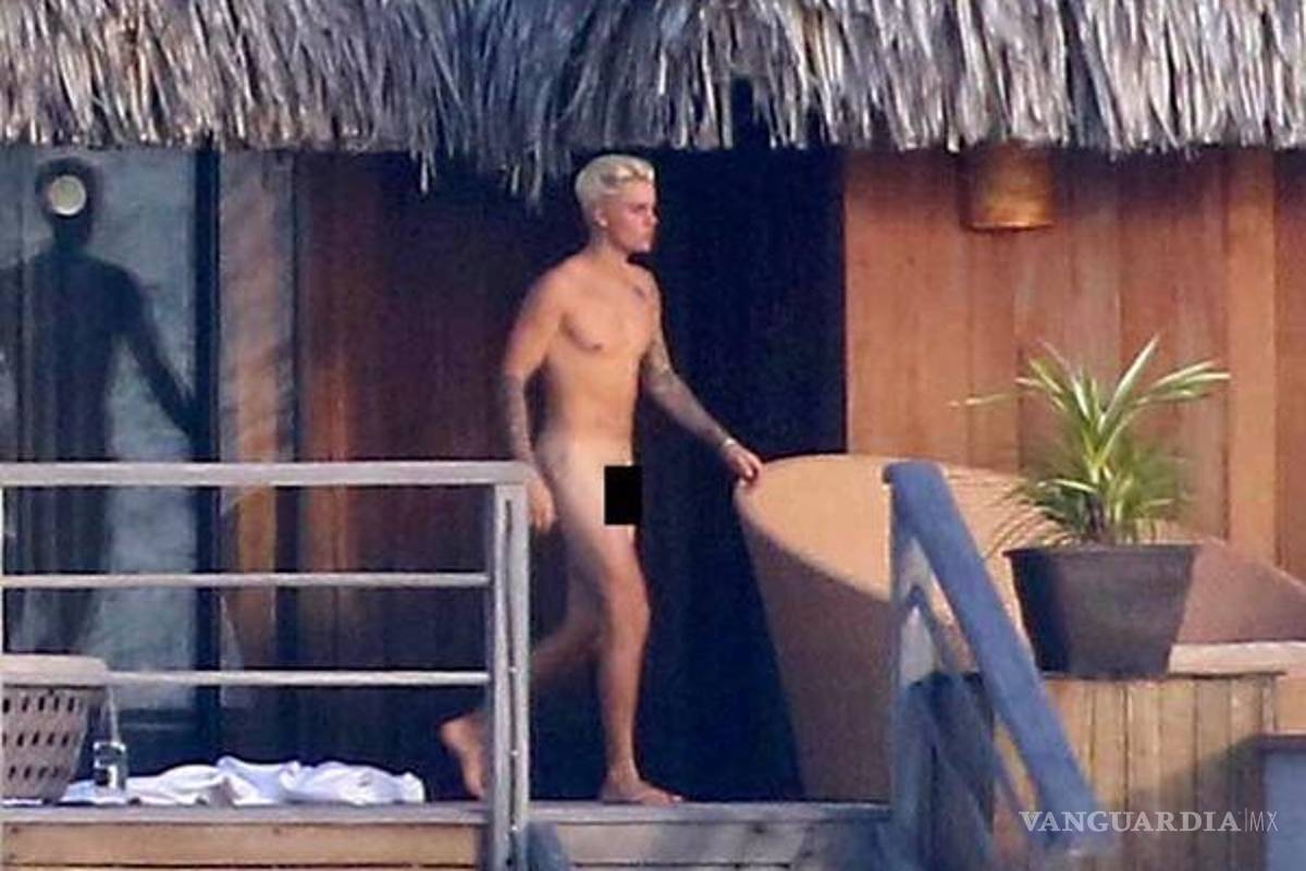 Publican fotos de Justin Bieber totalmente desnudo
