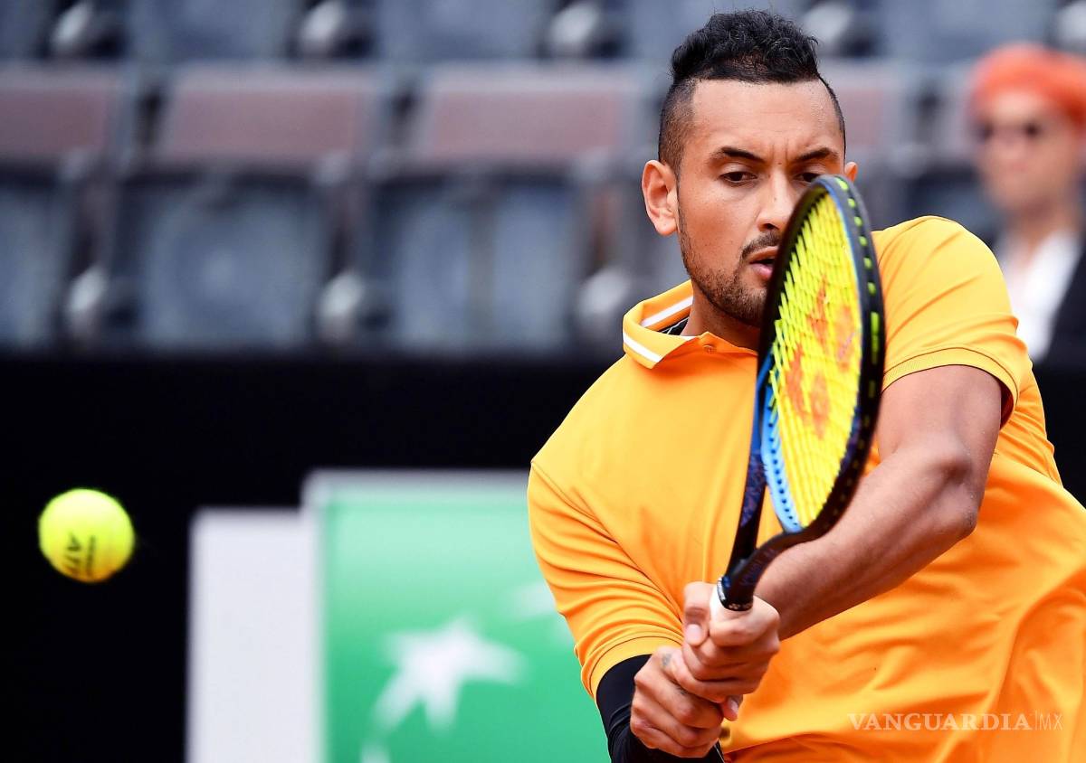 $!Nick Kyrgios se descontrola y es expulsado del Masters 1000 de Roma por arrojar una silla al campo