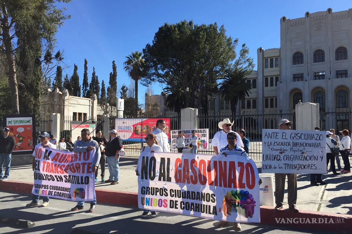 Nueva movilización en Saltillo por gasolinazo
