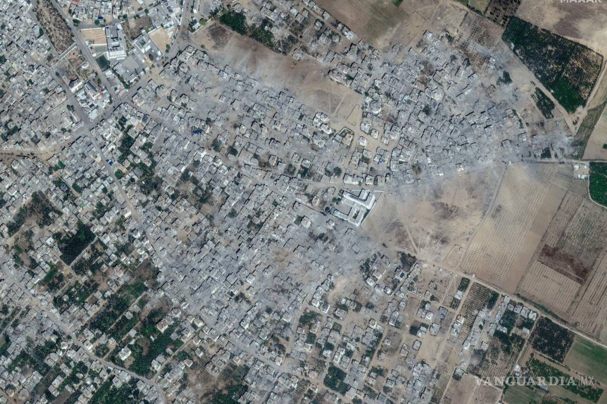 Así se ve la Franja de Gaza desde el espacio, luce como un terreno baldío
