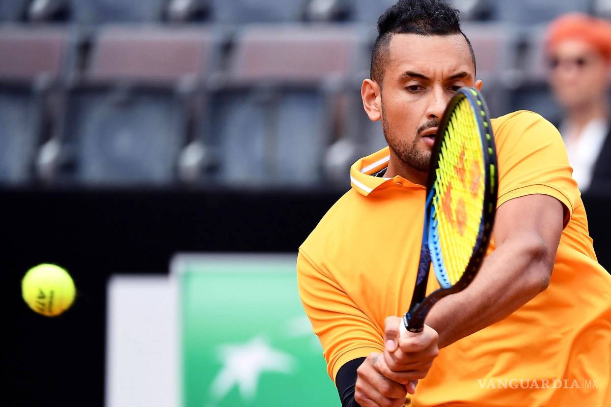 $!Nick Kyrgios se descontrola y es expulsado del Masters 1000 de Roma por arrojar una silla al campo