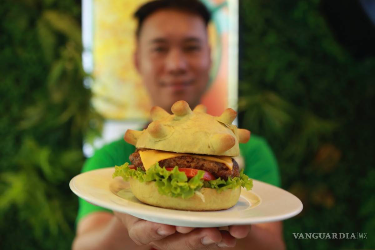 Coronavirus: Crean en Vietnam la “Corona burger” con forma del COVID-19 para combatir el miedo a la epidemia