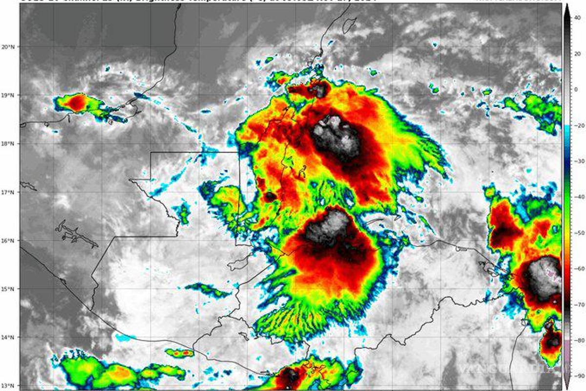 Alerta por fuertes lluvias en estados del sur, por avance de tormenta Sara