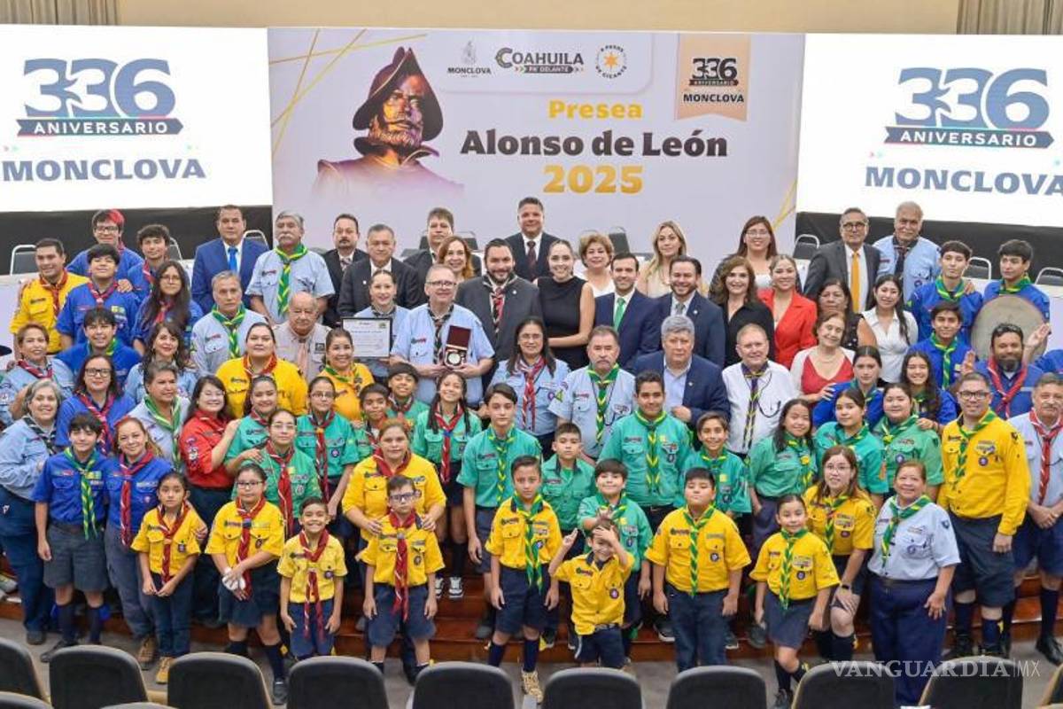 $!Los scouts fueron galardonados por representar los valores de la presea Alonso de León.