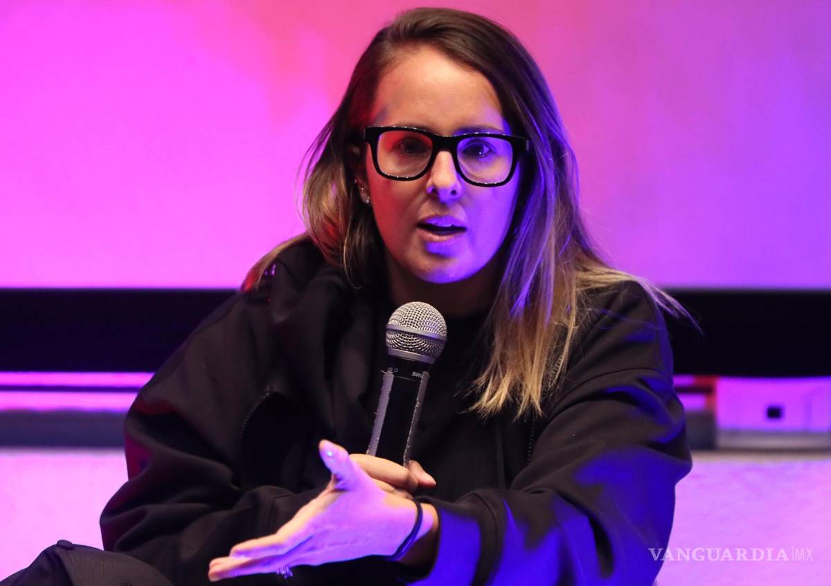 $!La confundadora de la ONG Reinserta, Saskia Niño de Rivera, durante una rueda de prensa en el Papalote Museo del Niño de Ciudad de México.