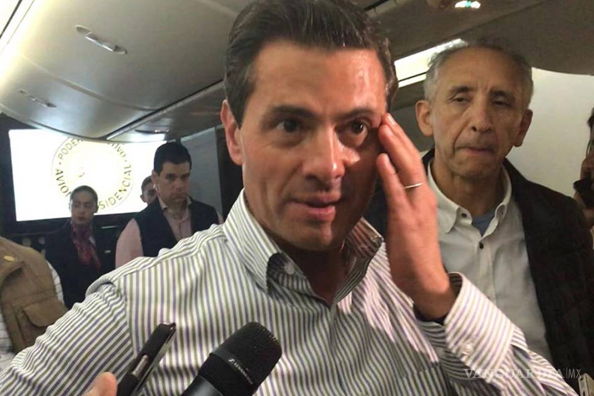 'Ya estoy bien, al mil por ciento', dice Peña Nieto tras irritación ocular