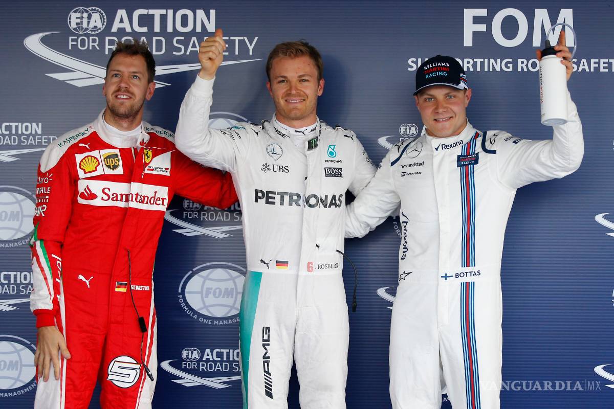 Rosberg luce superior para ganar la ‘pole’; ‘Checo’ saldrá sexto