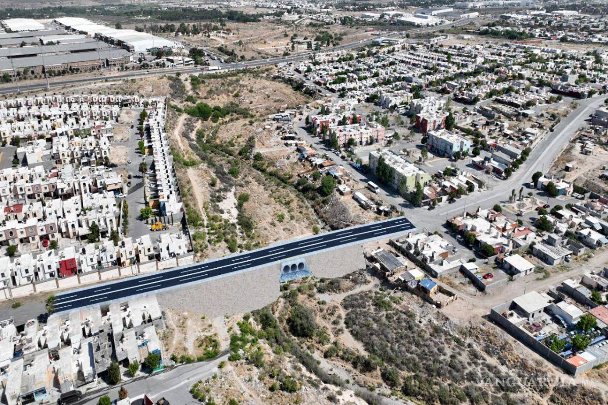 Saltillo: construyen puente vehicular que unirá las colonias Lomas del Refugio y Colinas de San Lorenzo, con inversión de 13 millones