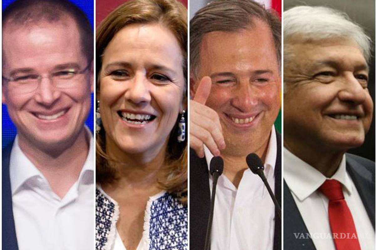 Anaya el más rico de los candidatos; le siguen Margarita, luego Meade y, muy al final, AMLO