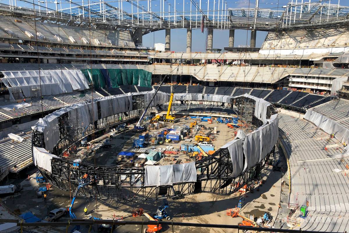 Así luce la mega pantalla del estadio que estrenarán los Chargers y los Rams la próxima campaña