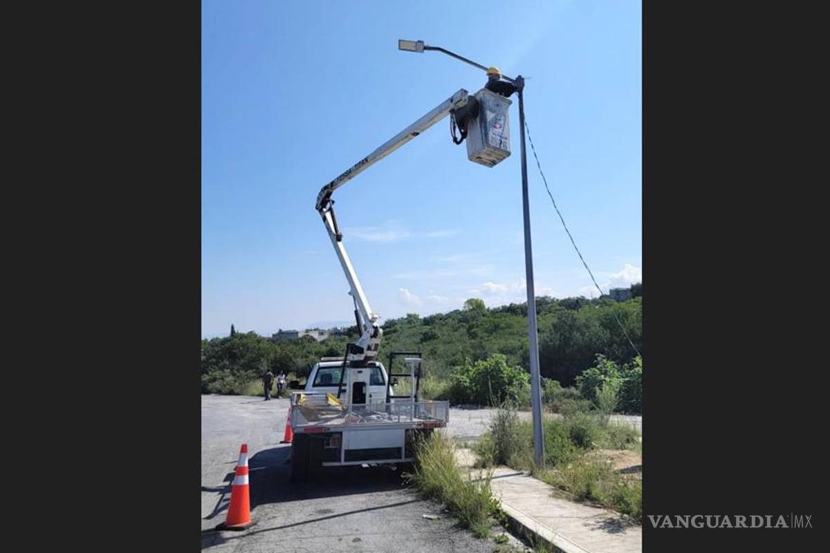 Instaladas 500 luminarias nuevas en Saltillo en lo que va del año