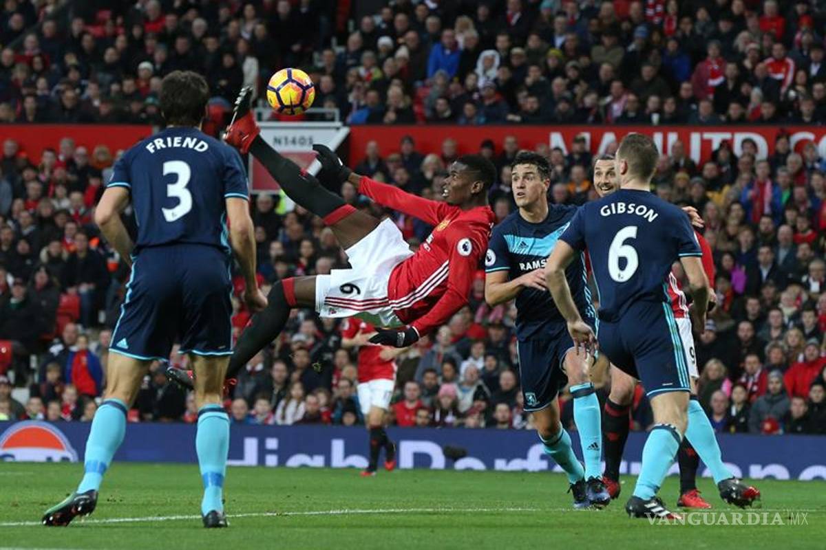 Manchester United sufre para derrotar al Middlesbrough