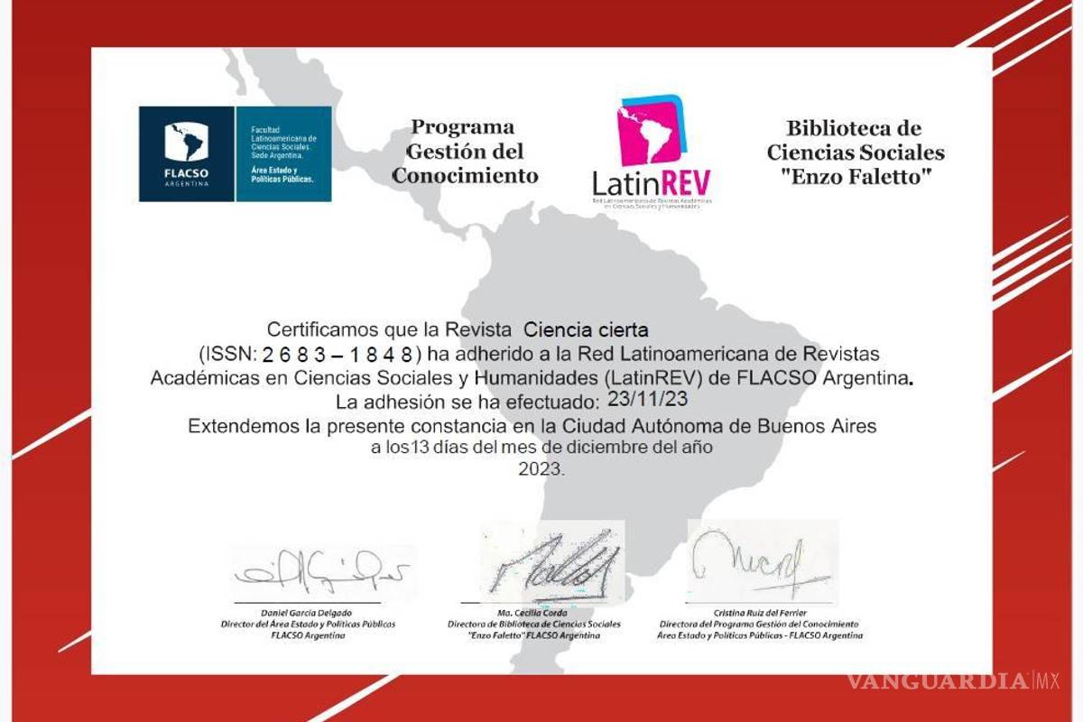 Ingresa revista CienciAcierta de la UAdeC a red latinoamericana