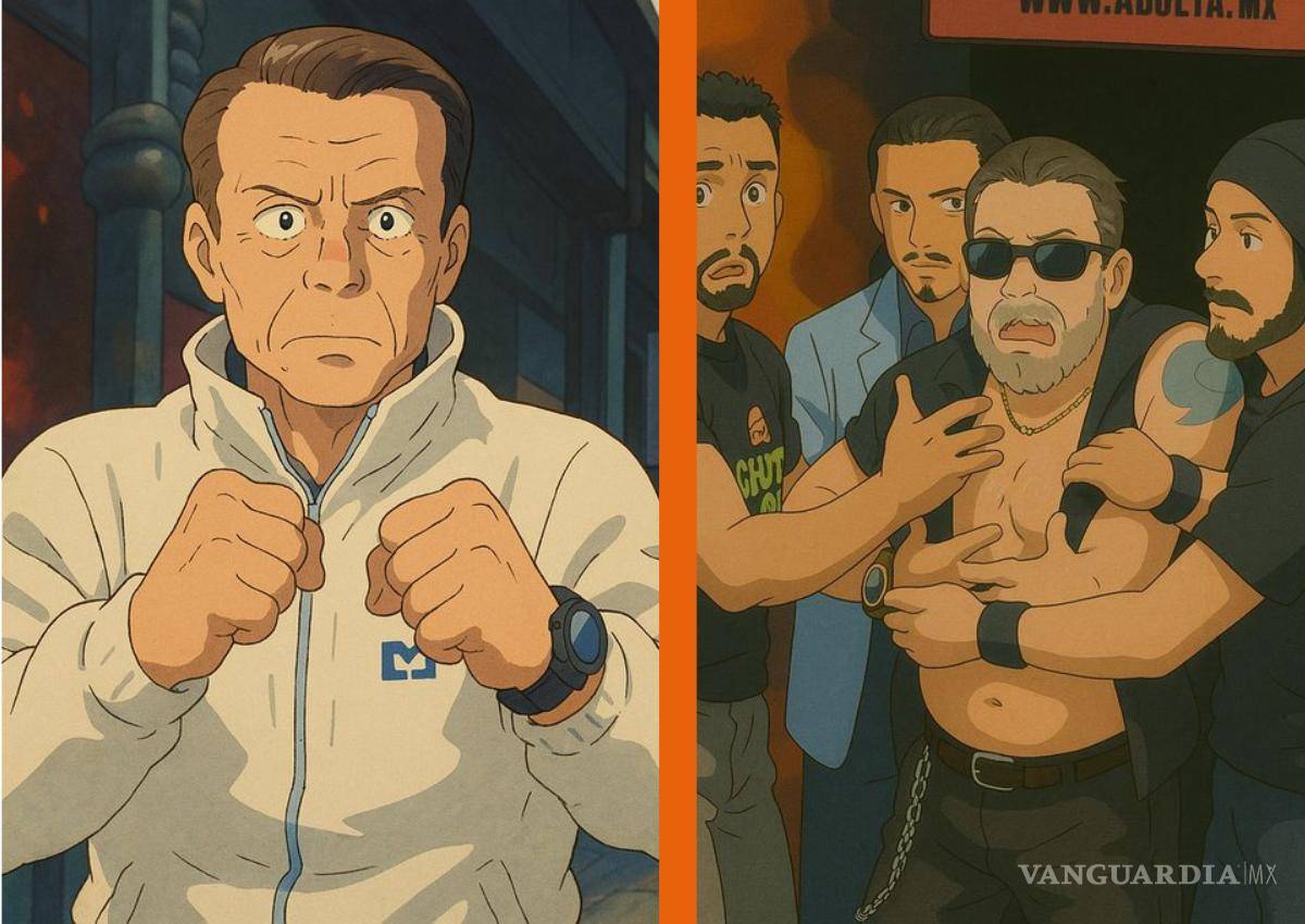 $!Imagen creada con ChatGPT de Alfredo Adame y Carlos Trejo al estilo de Studio Ghibli.
