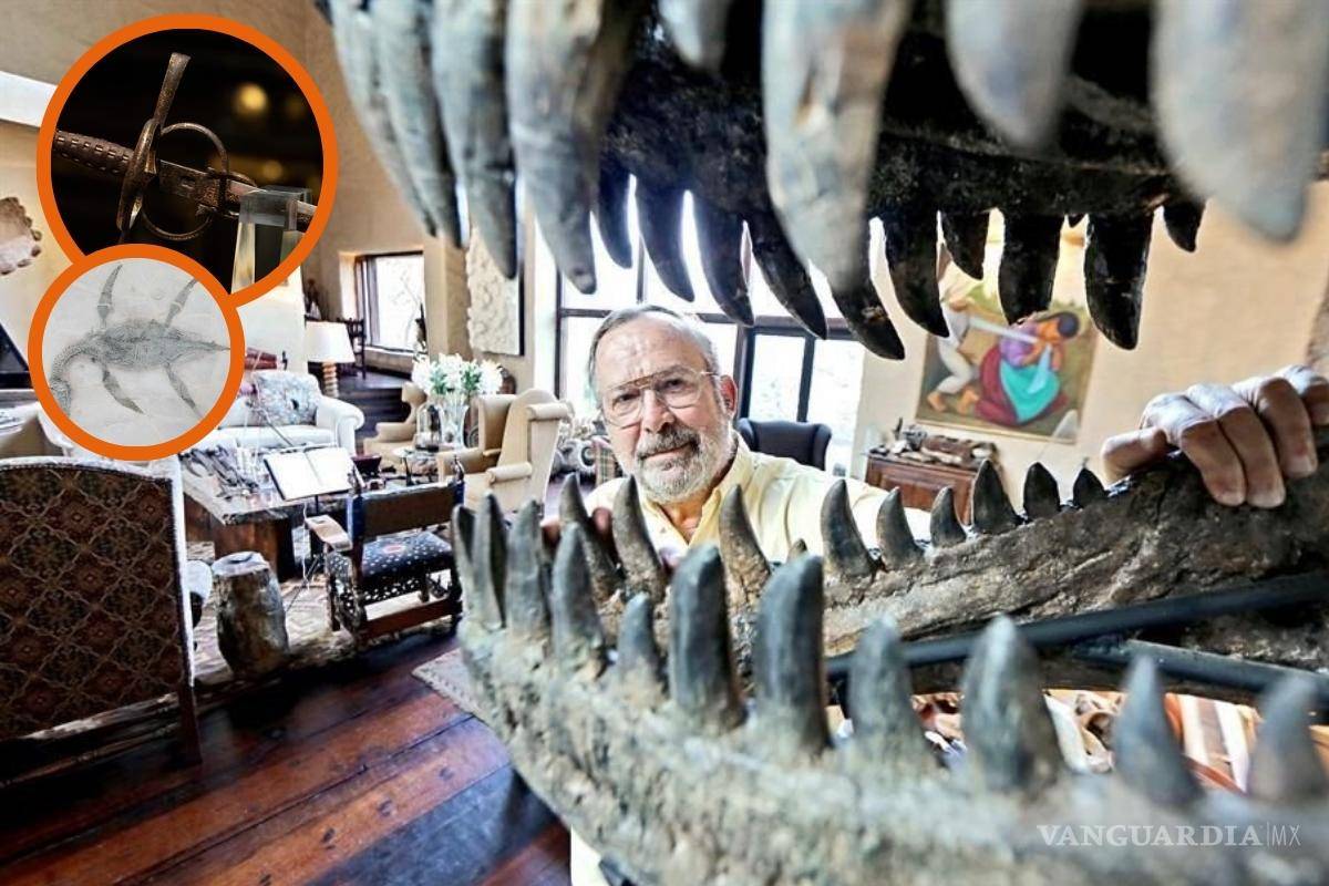 Fósiles, meteoritos y la espada de Hernán Cortés; la colección que Mauricio Fernández dejó en ‘La Milarca’