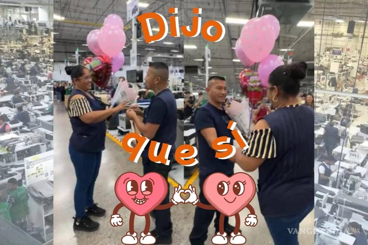 Amor de maquila: le propone matrimonio a su pareja durante su turno en Jaropamex ¡Y dice que sí!