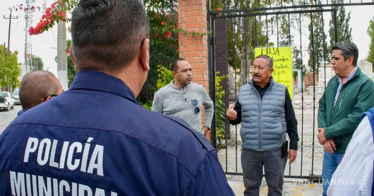 Preparan operativo de seguridad en panteones de Ramos Arizpe por Día de Muertos
