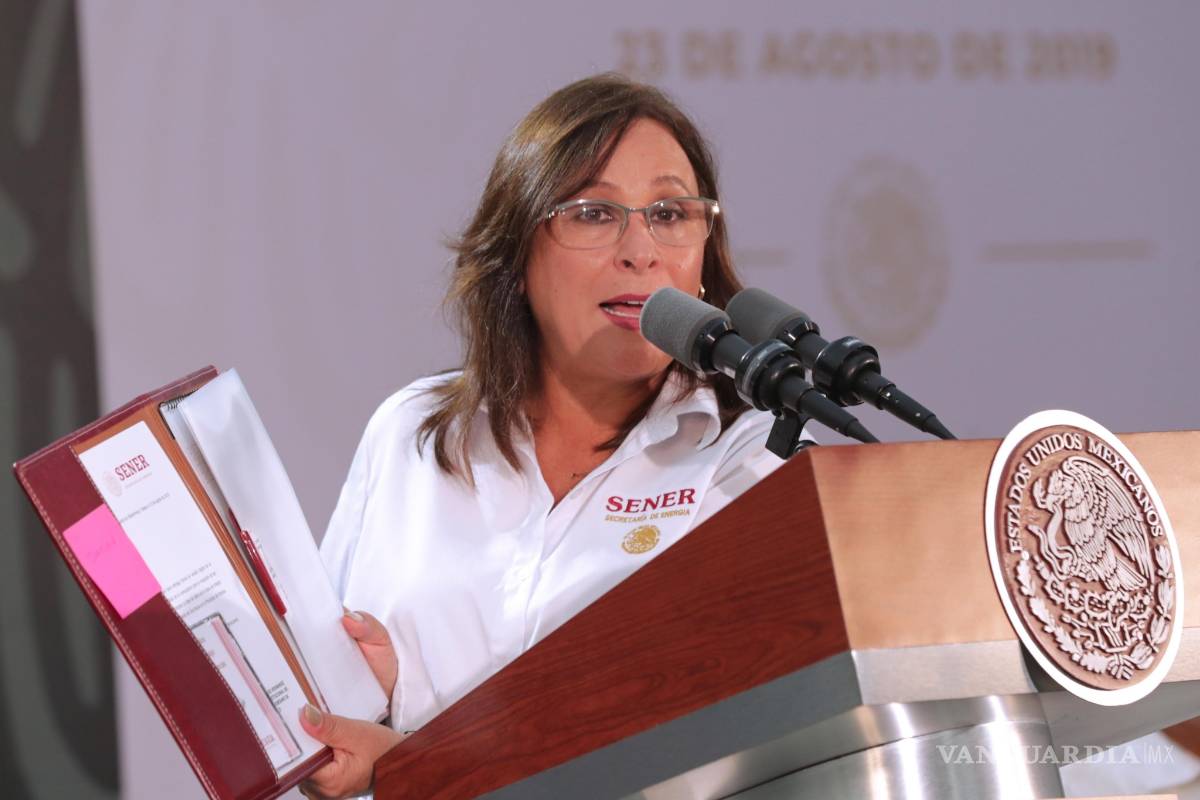 Refinería de Dos Bocas avanza 'bastante bien', asegura Rocío Nahle