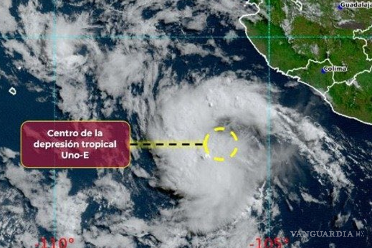 Más lluvia en México, depresión tropical se forma frente a Colima y Jalisco