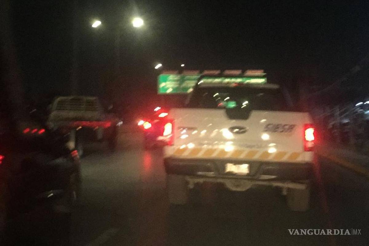 Saltillo: reportan carambola en periférico Luis Echeverría