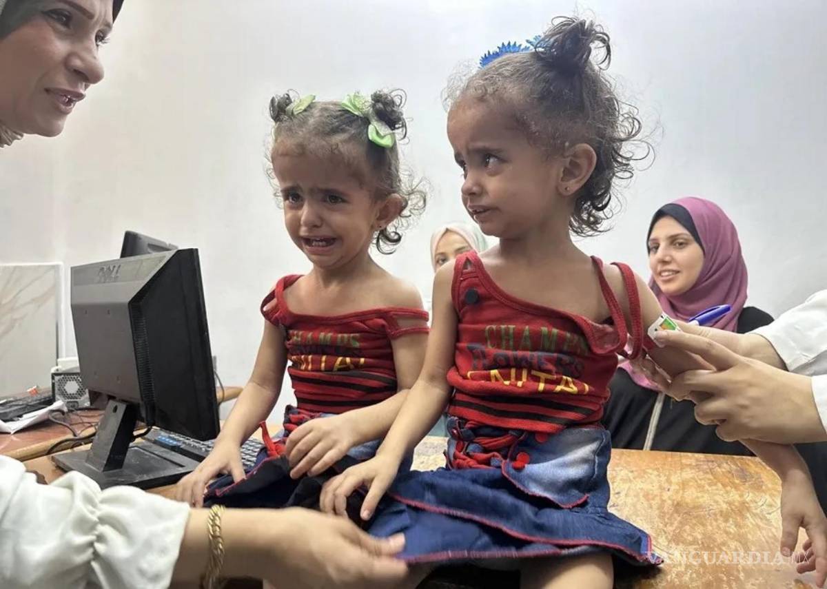 $!Niñas en el único centro pediátrico que trata la desnutrición en el norte de la Franja.