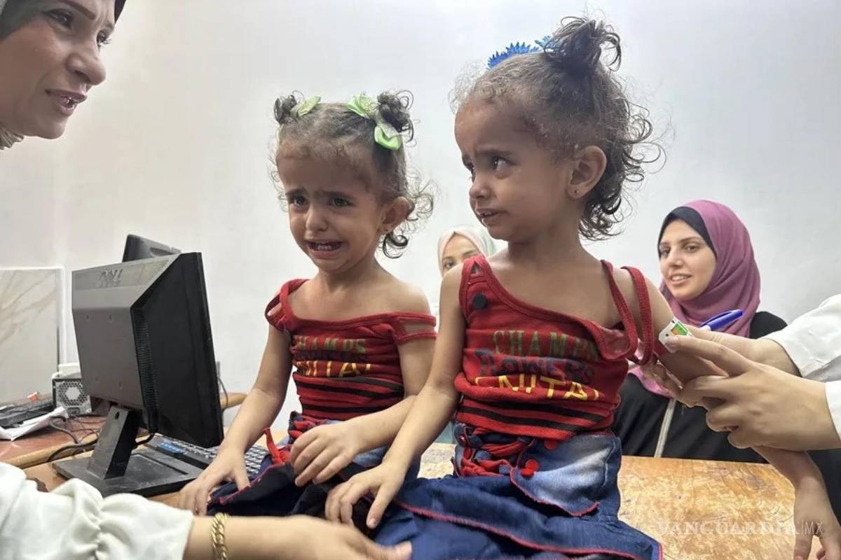 $!Niñas en el único centro pediátrico que trata la desnutrición en el norte de la Franja.