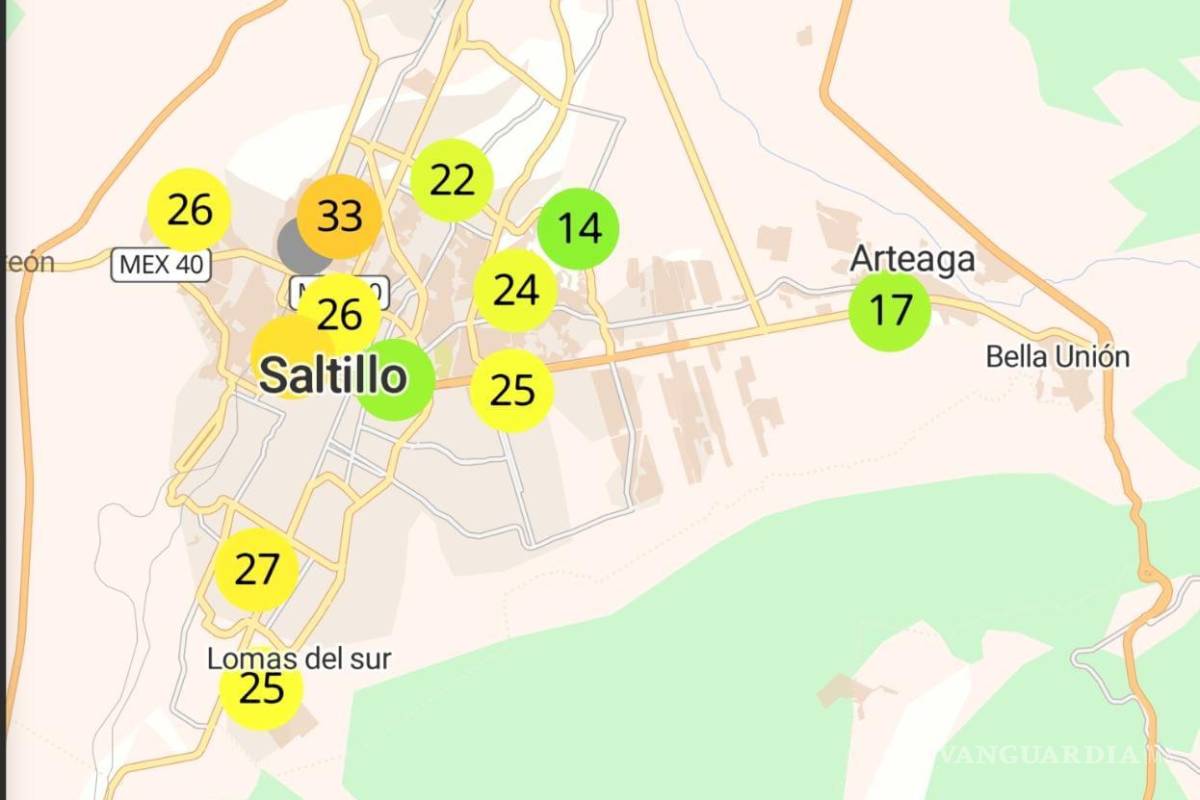 Saltillo: Persiste contaminación ‘muy mala’ durante las noches, cerca de zona industrial