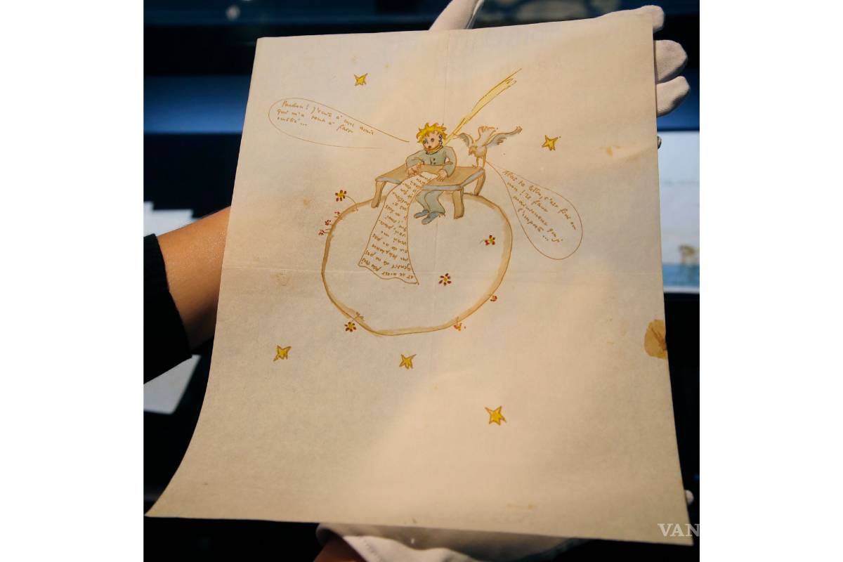 Subastan carta de amor ilustrada del autor de El principito