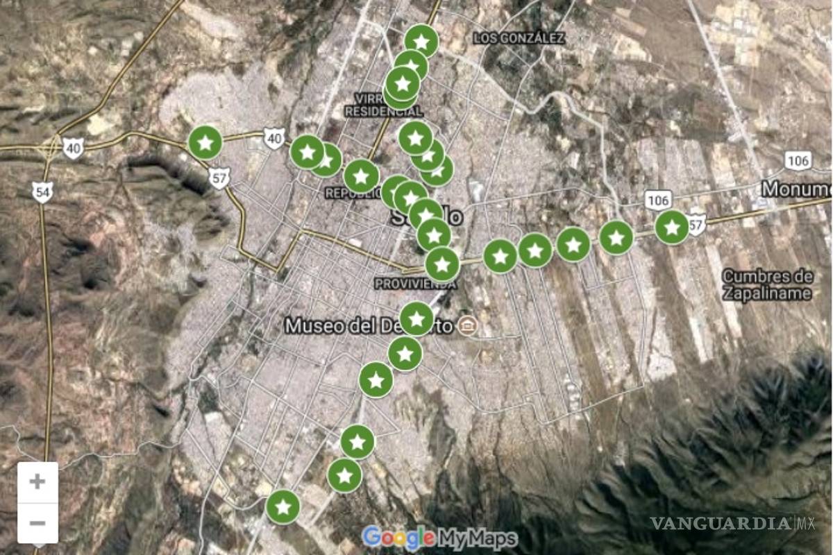 Reabren la circulación de todos los puentes en Saltillo (mapa en vivo)