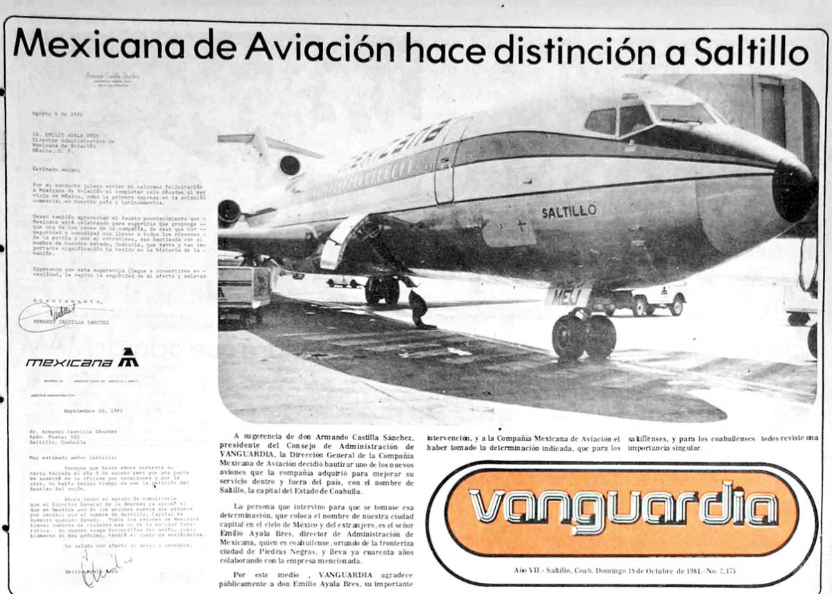 $!Indigna a Saltillo salida de Aeroméxico
