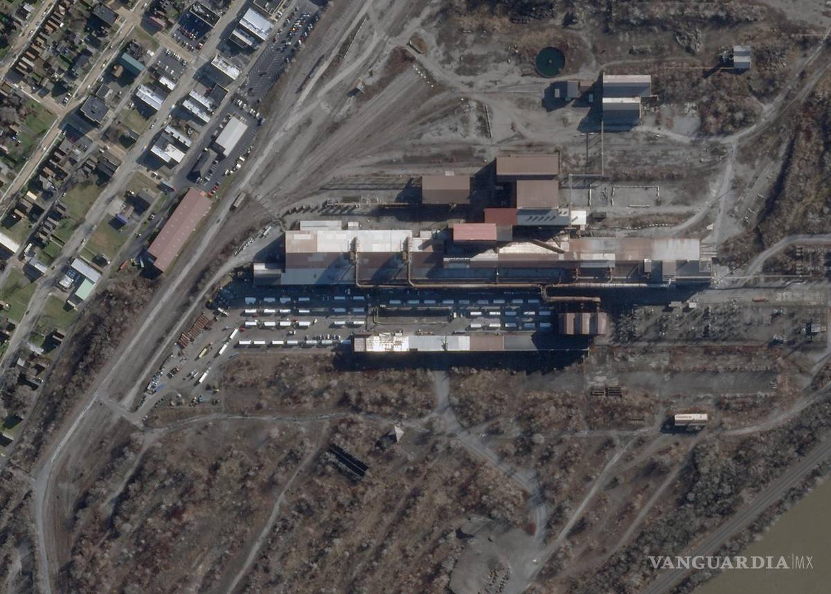 $!na foto satelital proporcionada por Planet Labs muestra la mina de bitcoins de Mawson Infrastructure Groups en Midland, Pensilvania.