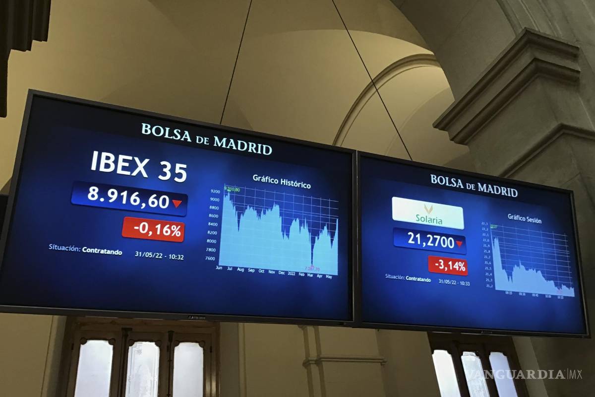 $!La Bolsa española descendía el 0.56 por ciento y perdía el nivel de los 8.900 puntos, en una jornada en la que el mercado espera conocer la inflación de la UE de mayo.