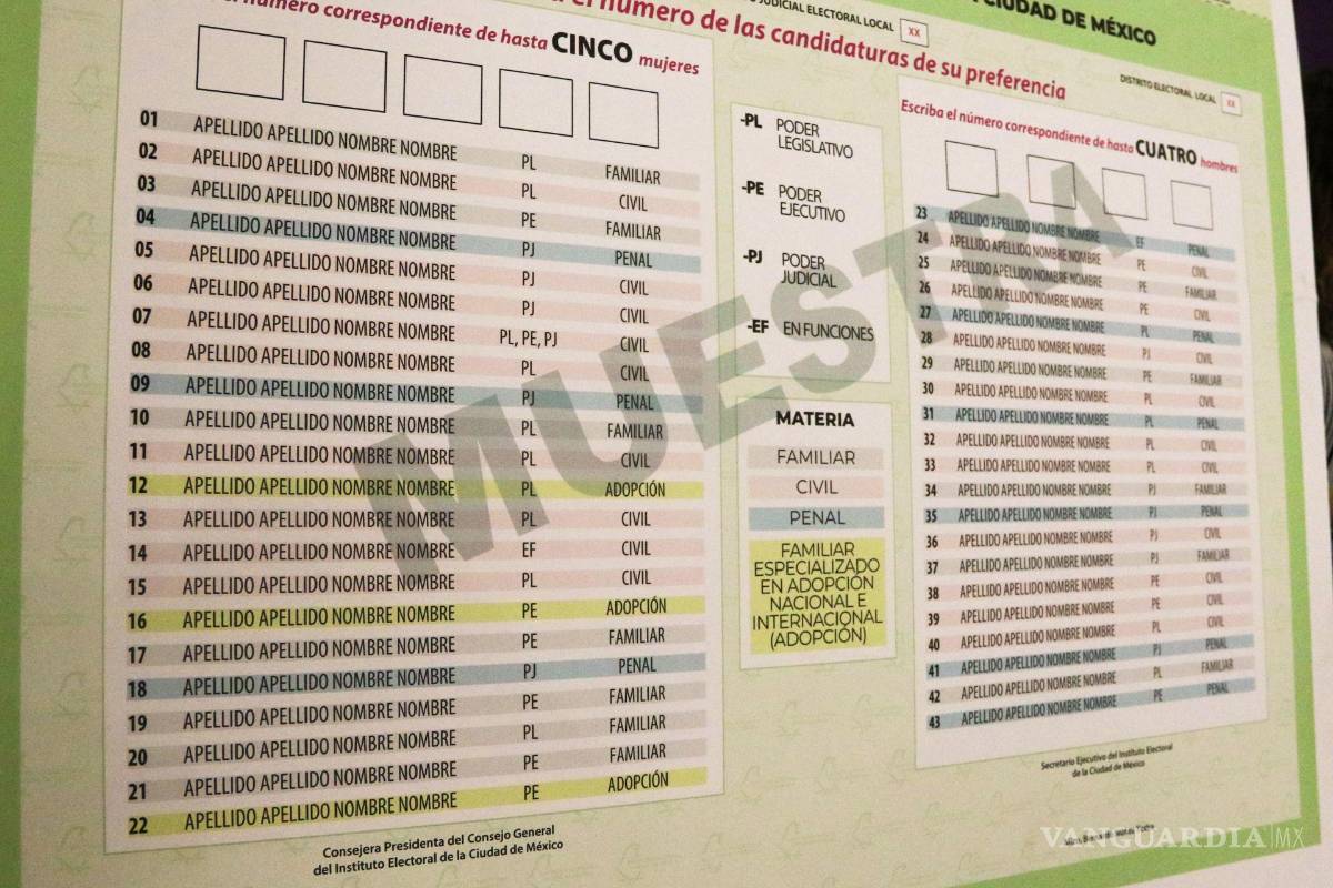 Observatorio Electoral Judicial alerta que diseño de boletas es confusas