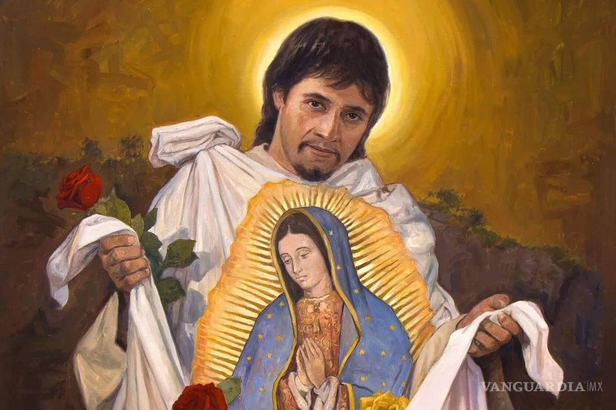 $!Juan Diego y su ayate con la imagen de la Virgen Morena de Guadalupe, Patrona de México.