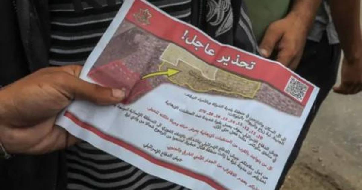 La orden de evacuación militar israelí provoca pánico en la ciudad de Gaza