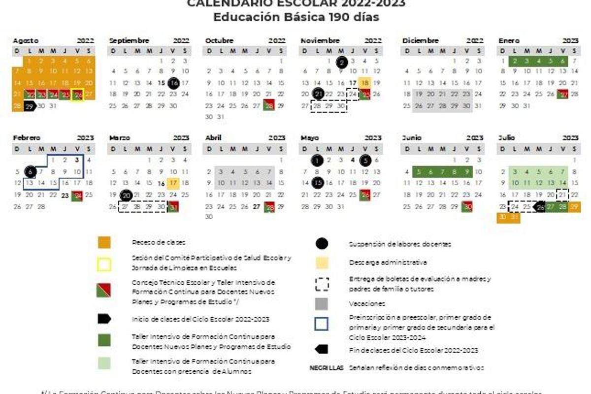 ¡A descansar!... estos son los puentes y mega puentes del calendario escolar de la SEP 2022-2023