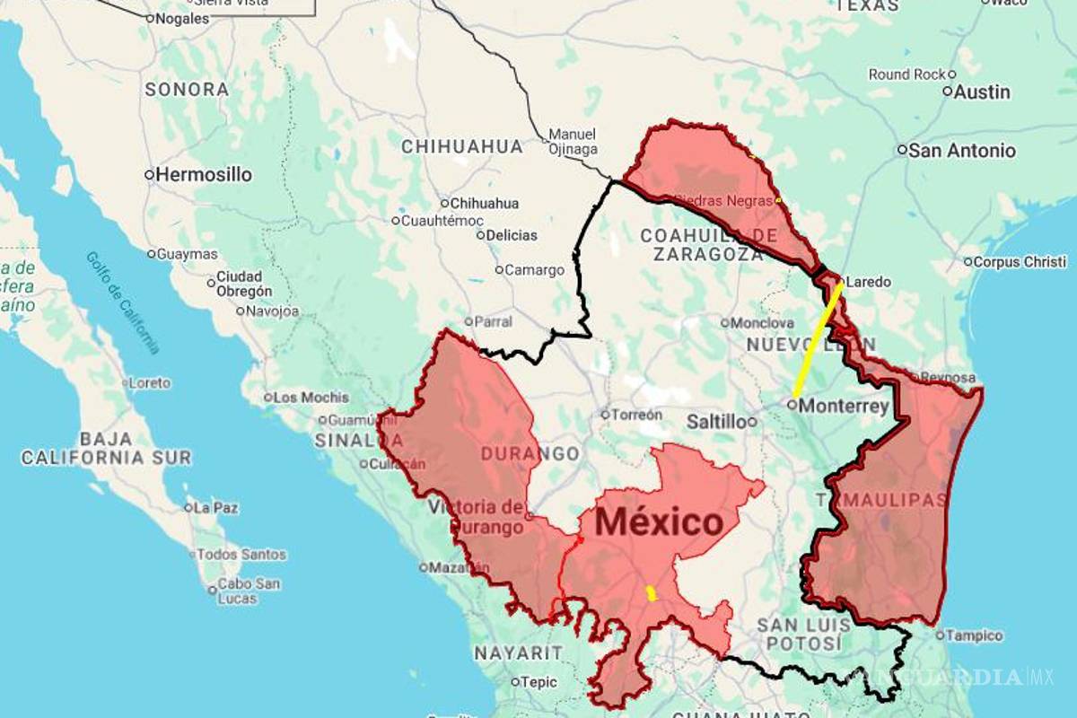 Alerta pide a estadounidenses reconsiderar viajes a Coahuila; advierte de ‘terrorismo’ en zonas de México