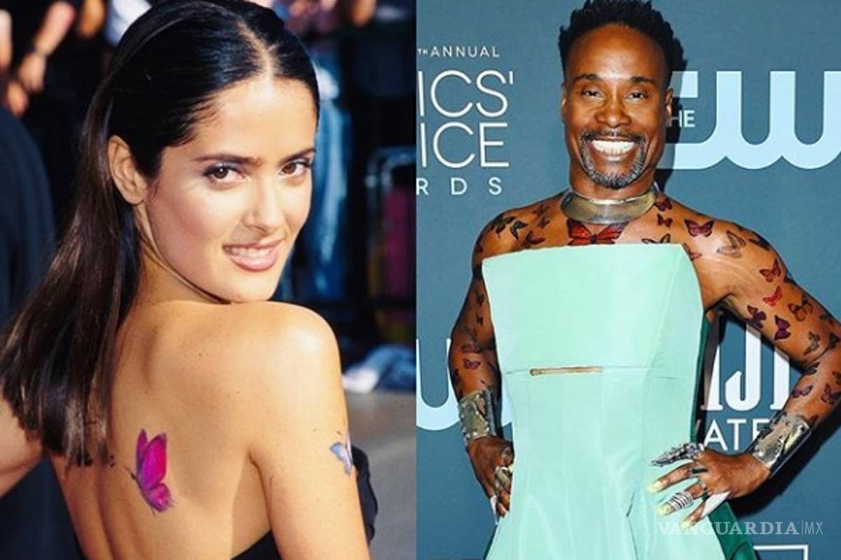¿Quién lució mejor los tatuajes de mariposas, Salma Hayek o Billy Porter?