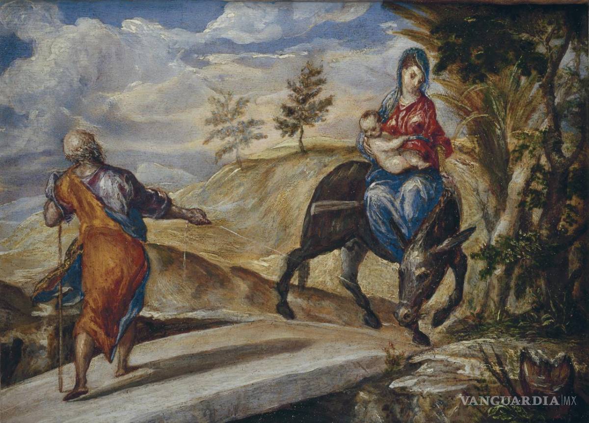 $!El Greco, Huida a Egipto. Museo Nacional del Prado. Madrid.