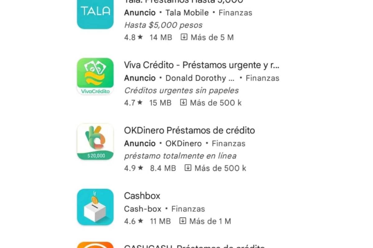 660 apps ‘montadeudas’ operan en México, alerta la SSPC