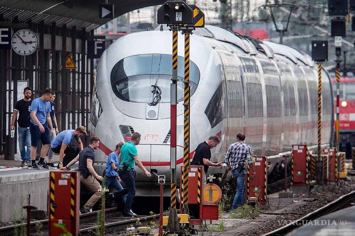 Lanzan a niño a vías de tren y muere arrollado en Fráncfort
