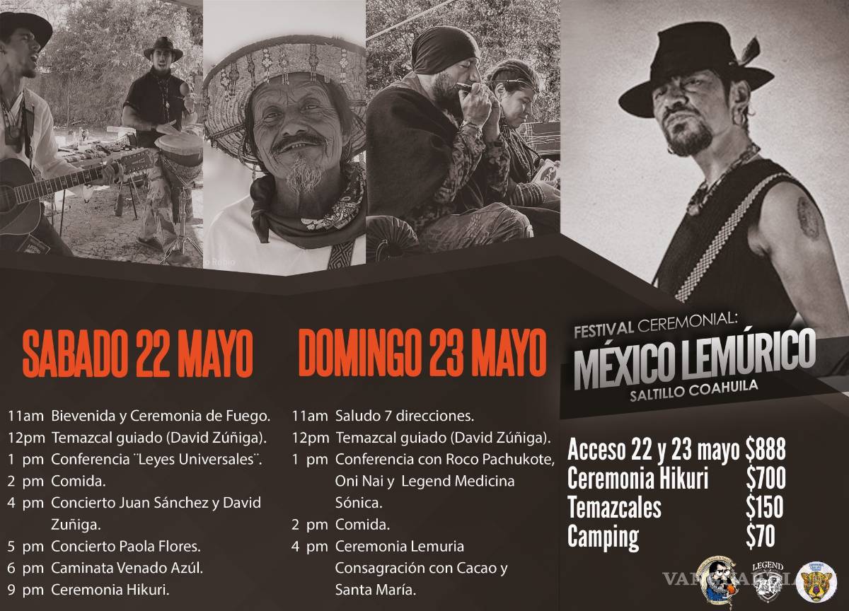 $!Invitan al Festival Ceremonial México Lemúrico: Se presentarán Roco Pachukote, Pachicoolers y Legend Medicina Sónica