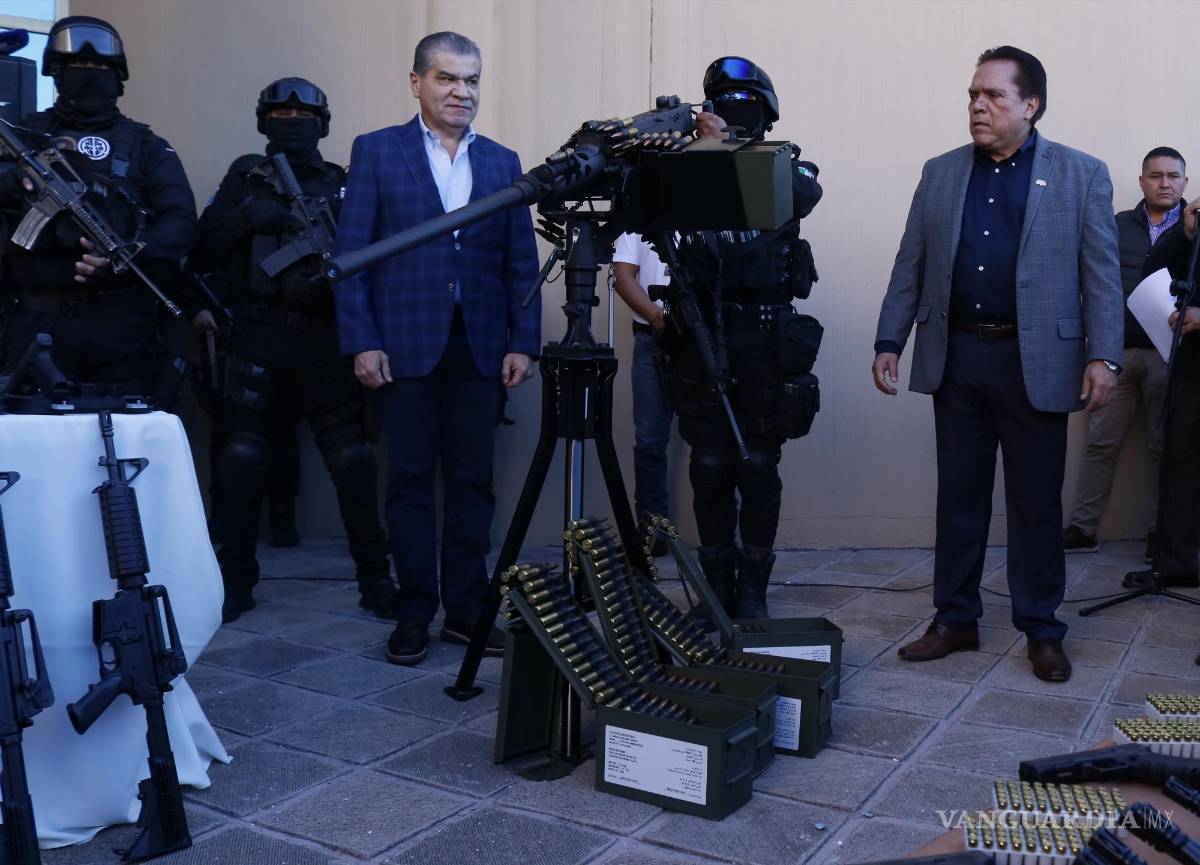 $!El Gobernador de Coahuila afirmó que si hoy en Coahuila hay empleo y seguridad es gracias a sus corporaciones policiacas.