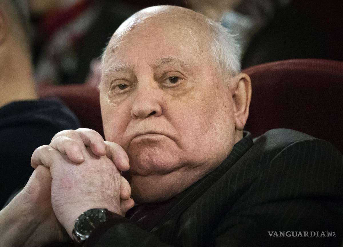 $!Mijaíl Gorbachov en al estreno de una cinta de Werner Herzog y Andre Singer basada en sus conversaciones, el jueves 8 de noviembre de 2018, en Moscú.