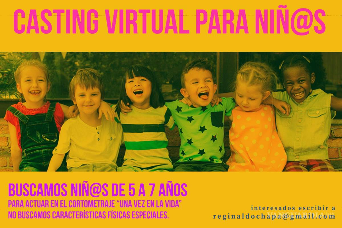 Convocan a niños a actuar en cortometraje