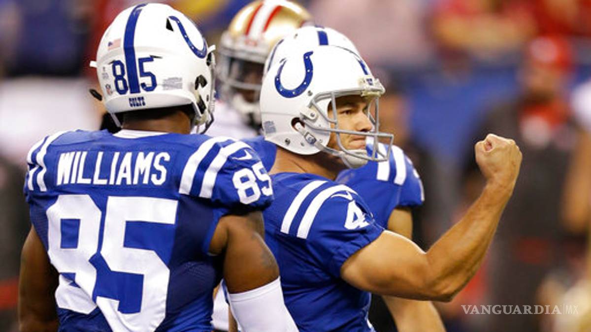 Adam Vinatieri le dio el triunfo a los Colts en tiempo extra