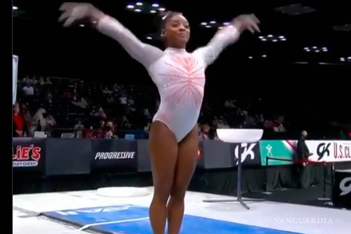 Así fue el salto de la gimnasta Simone Biles, un movimiento nunca antes hecho por una mujer