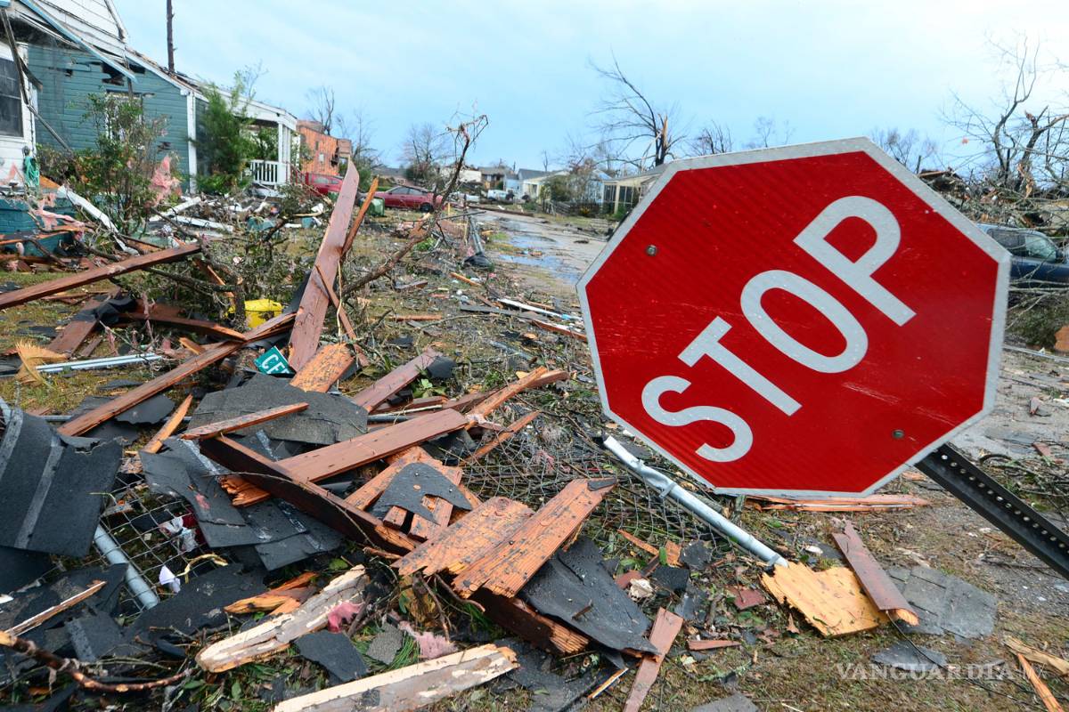 Mueren 4 personas por un tornado en Mississippi