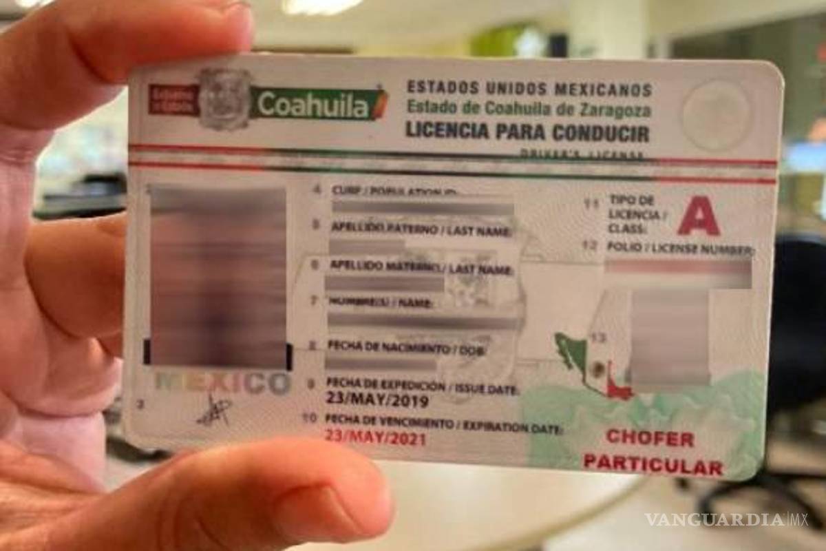 Proponen aplicar examen de manejo para renovar licencia de conducir en Coahuila